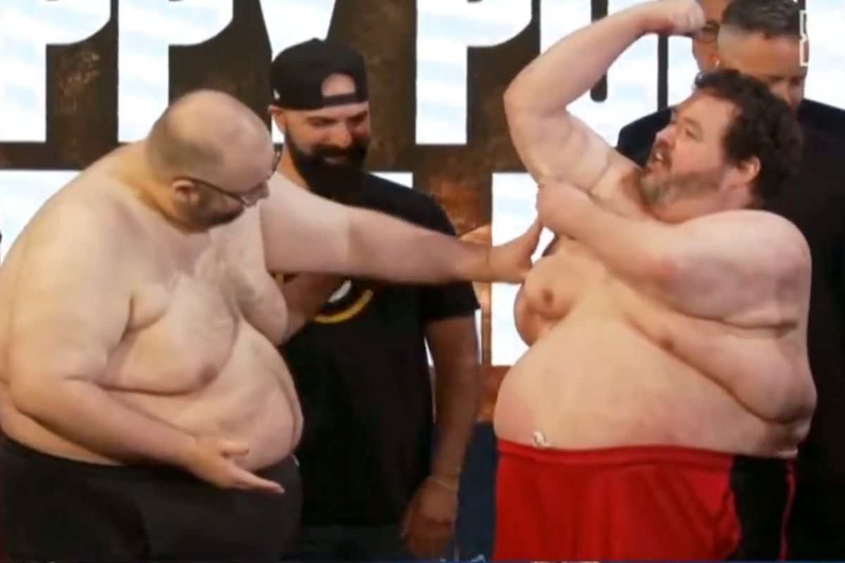 'Obese boksers de ring in!' 362 kilo slagkracht tijdens KSI vs Joe Fournier event vanavond