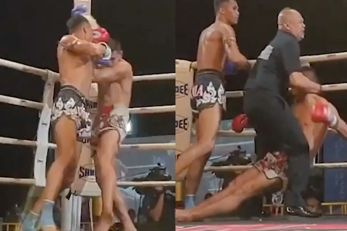 Video toont hoe dodelijk ellebogen van Thaise kickboksers zijn in een gevecht