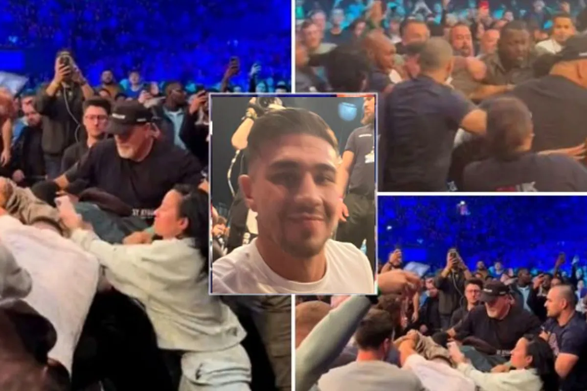 🎥 Enorme vechtpartij! Tommy Fury slaat erop los in het publiek bij KSI vs Joe Fournier event