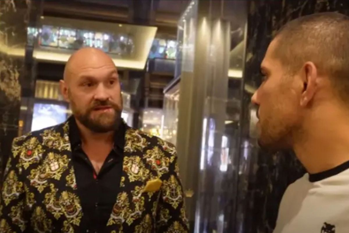 Boksicoon Tyson Fury ontmoet UFC-ster Alex Pereira!' Dit hoort erbij jongen'