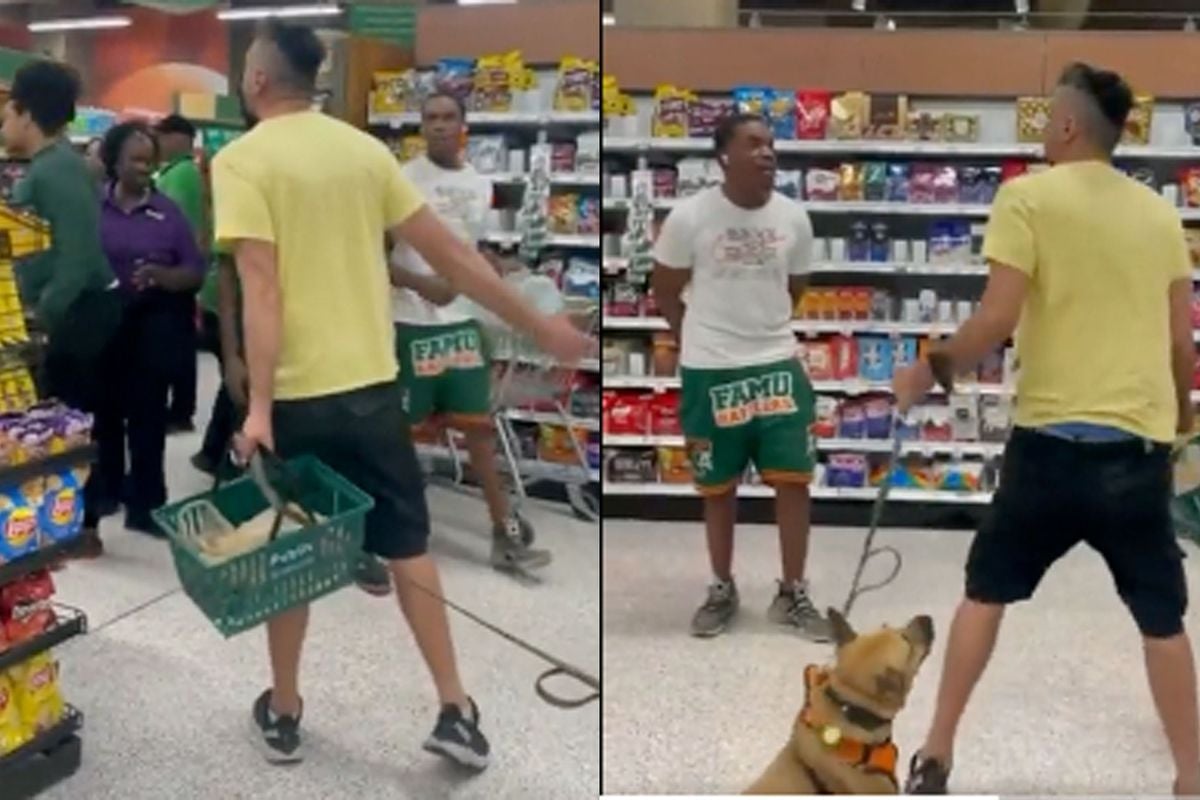 🎥 Vakkenvuller maakt gehakt van agressieve klant in supermarkt! 'Winkelmandje kop je niet terug'