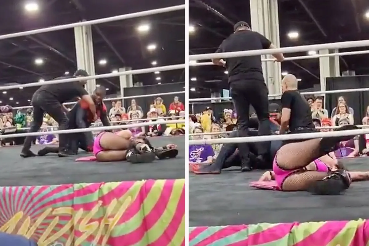 🎥 Verwarde jongen valt worstelaars aan tijdens show! 'Beveiliging grijpt in'
