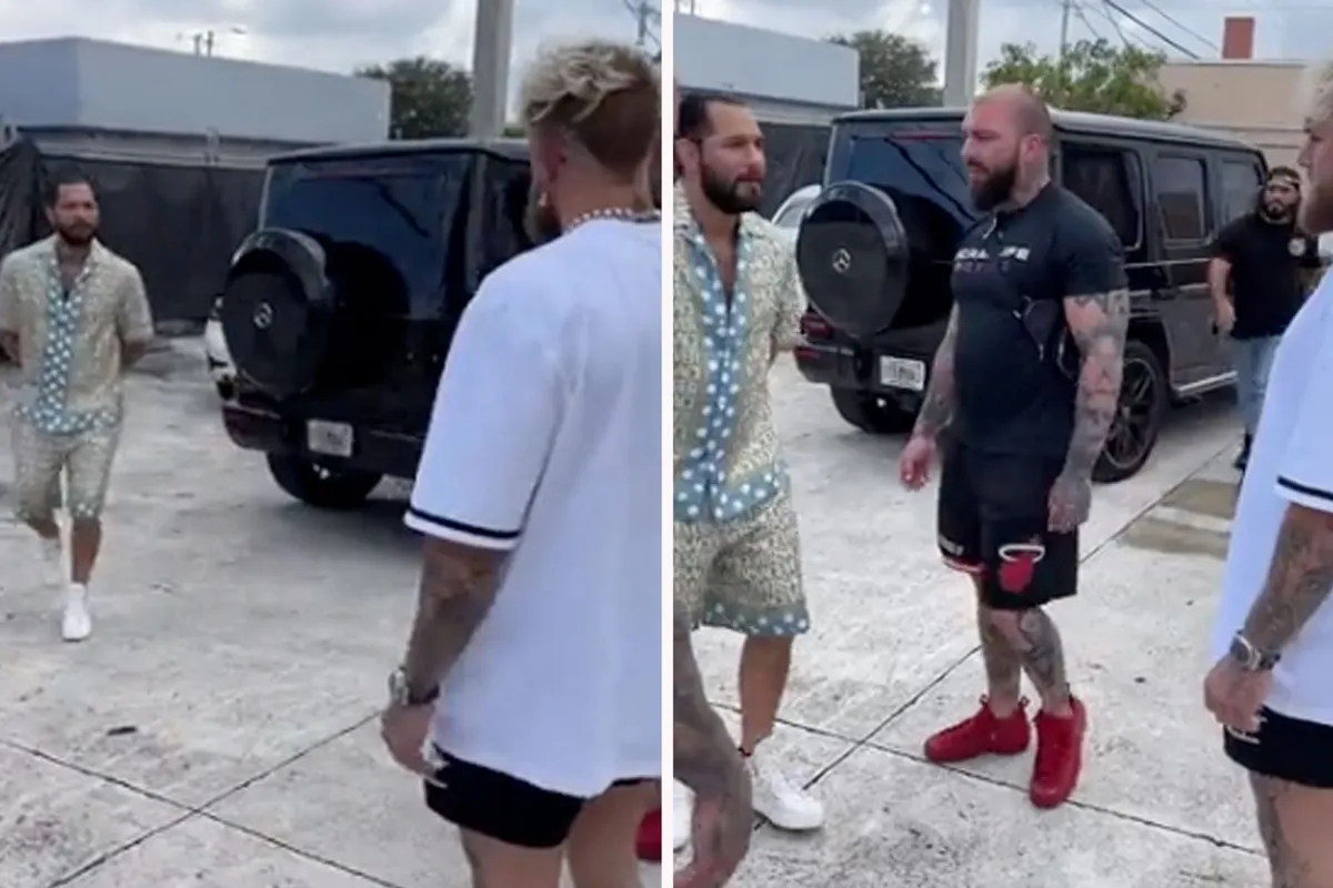 'Laffe klootzak!' Jake Paul oog in oog met UFC badboy Jorge Masvidal op parkeerplaats