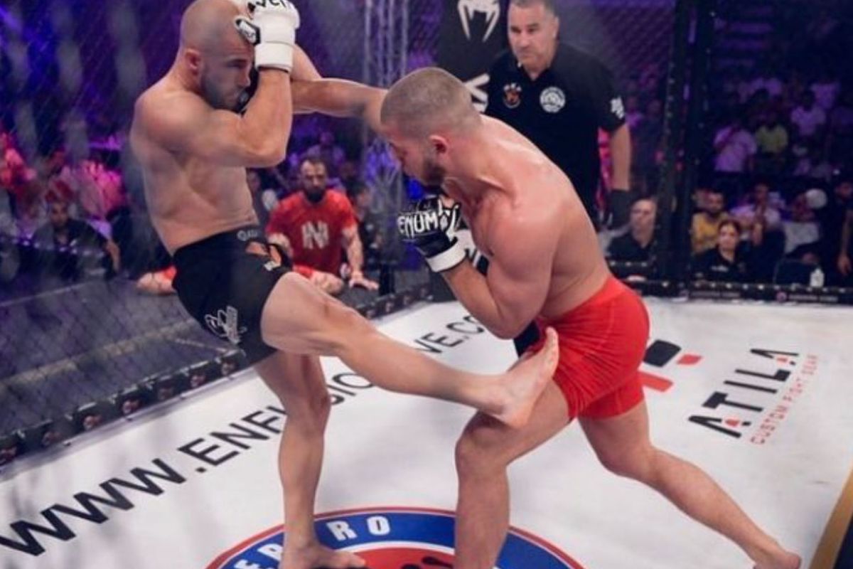 Knock-out koning Nabil Haryouli boekt vernietigende winst in MMA-gevecht tegen Igor Felipe