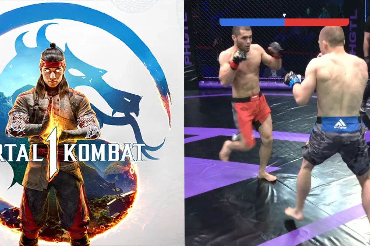 Primeur! Vechters spelen eerst Mortal Kombat voordat ze MMA-gevecht aangaan