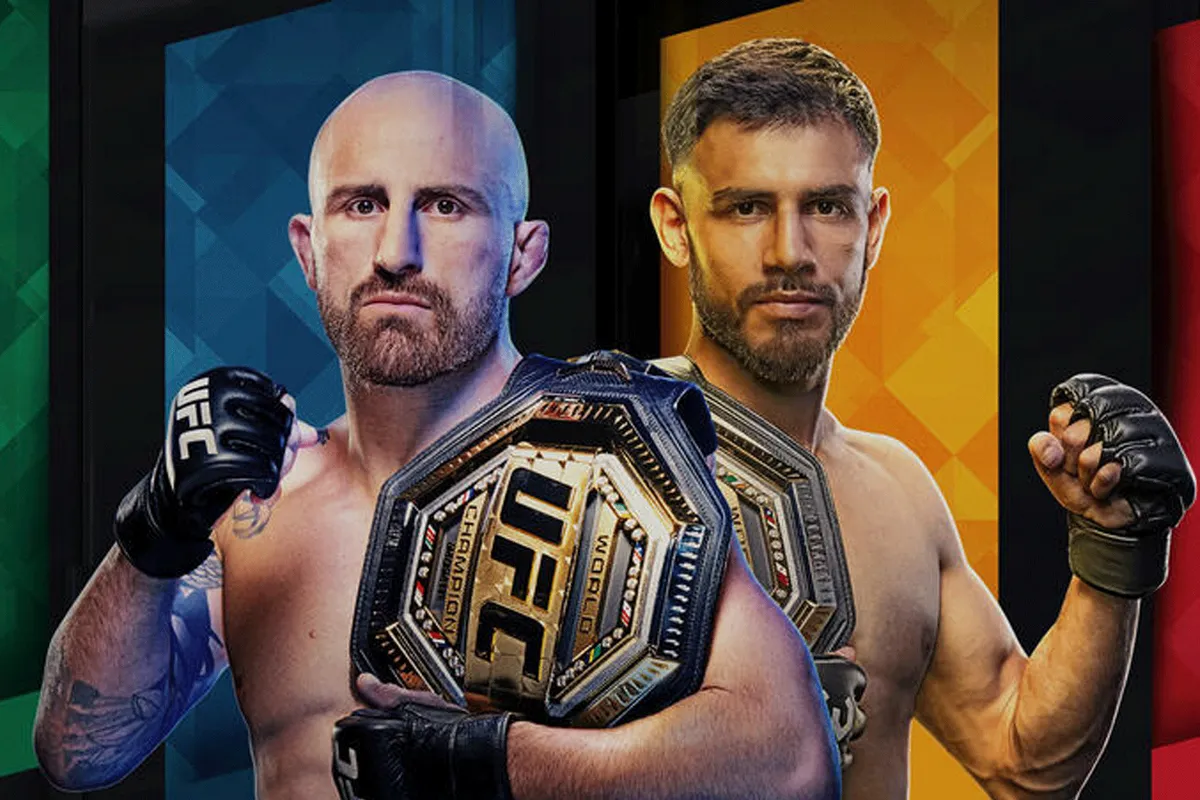 Alexander Volkanovski en Yair Rodriguez strijden om vedergewicht titel tijdens UFC 290