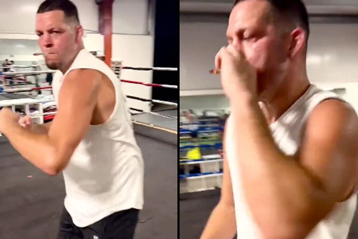 'Wiet-liefhebber in actie': Nate Diaz rookt joint tijdens training voor Jake Paul gevecht