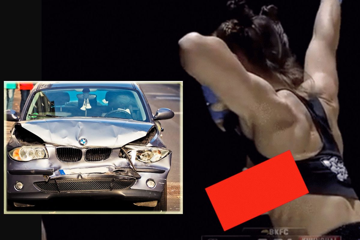 🎥 Vechtster die borsten liet zien aangereden door auto op weg naar training! 'Meegesleurd'