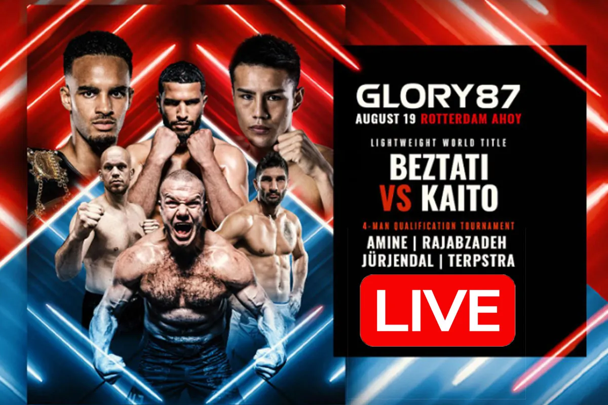 Glory 87 kijken vandaag! Alle info vindt je hier, livestreams, starttijd en wie er vecht