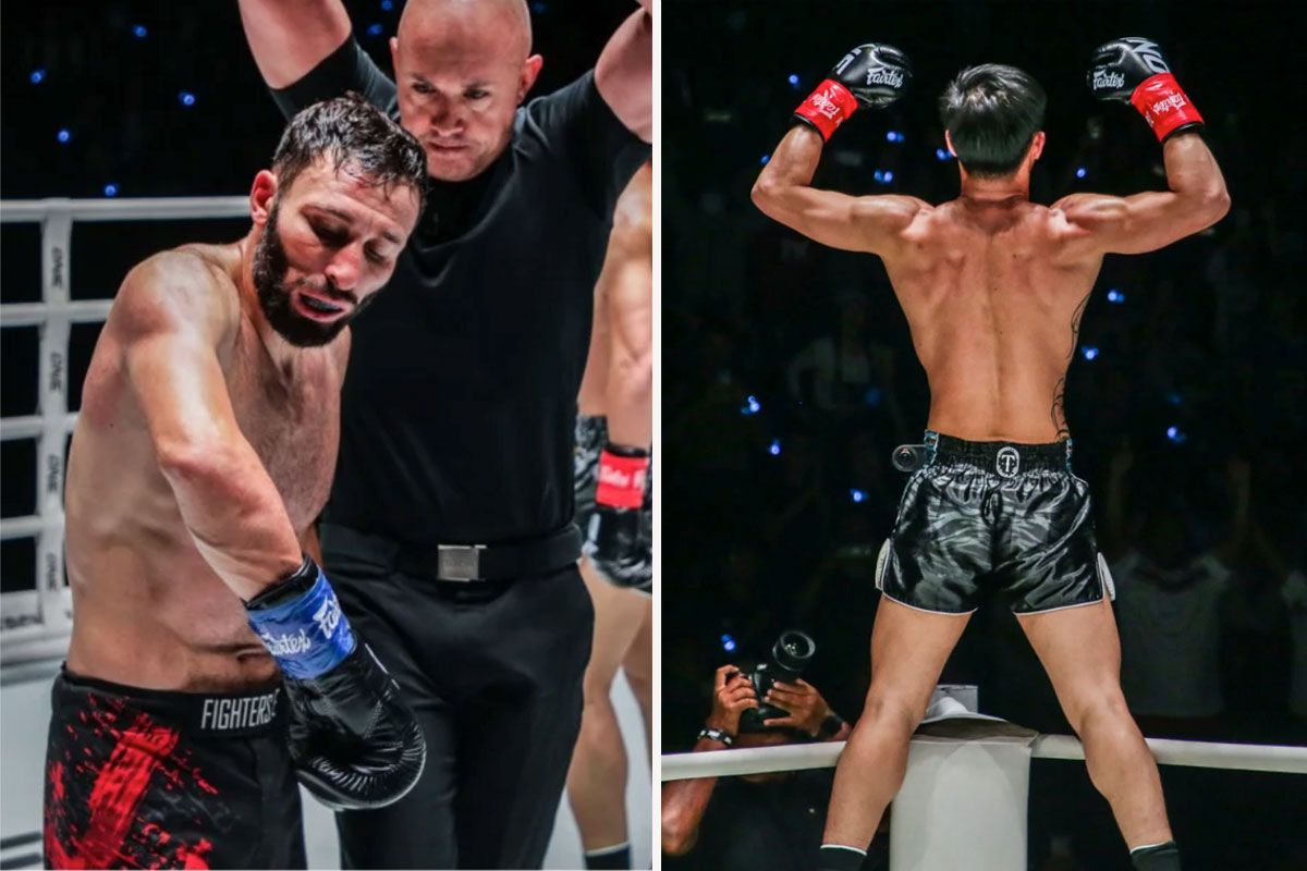 Gruwelijke 'KO'! Gebroken arm Davit Kiria tijdens kickboks debuut Muay Thai legende