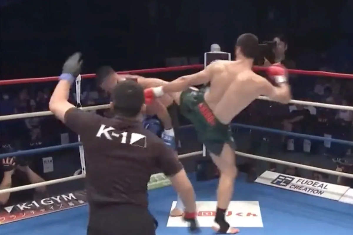 'Ballentrapper!' K-1 kickbokser onder vuur na vuil trucje’