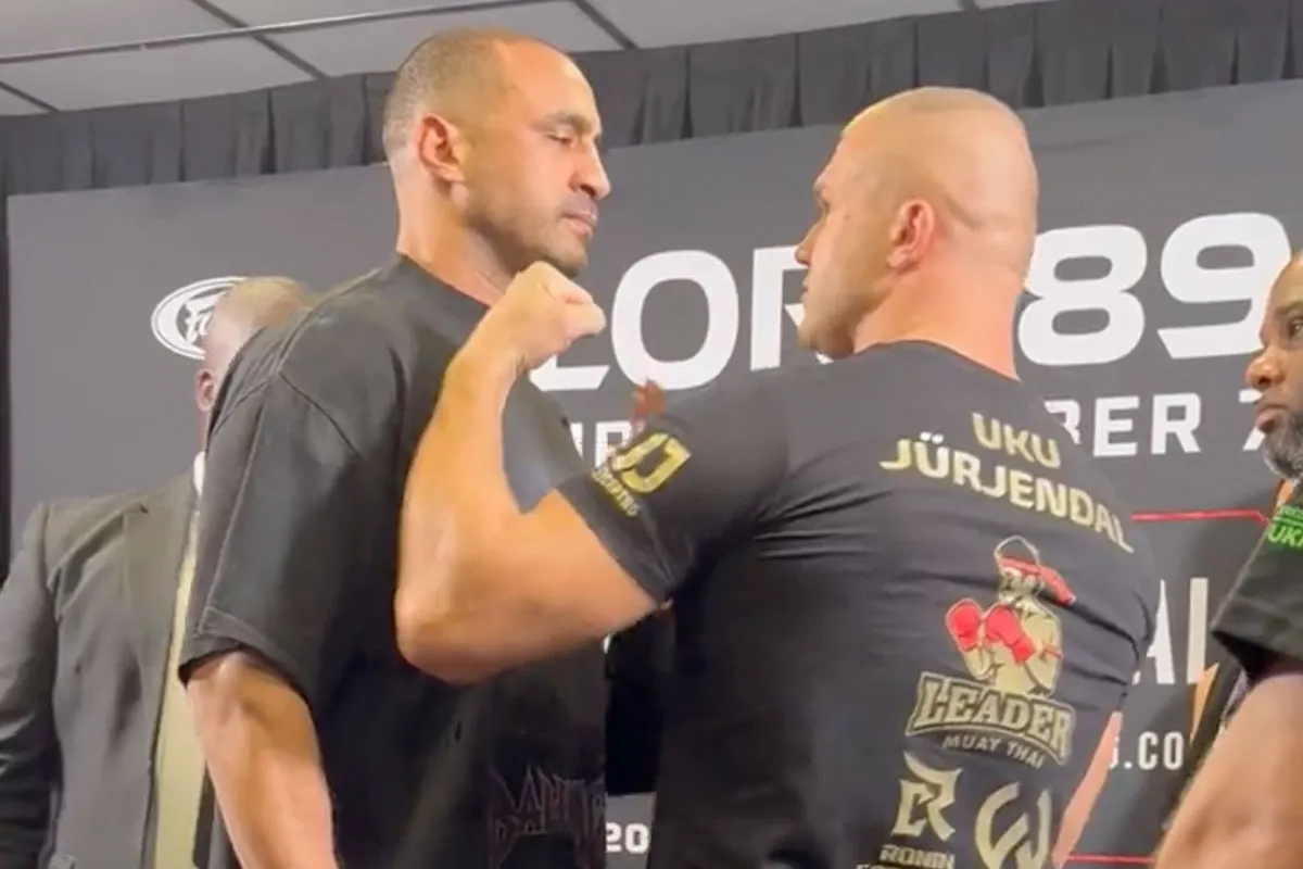 🎥 Badr Hari oog in oog met Uku Jürjendal: 'Spanning voelbaar maar gevecht is aan'