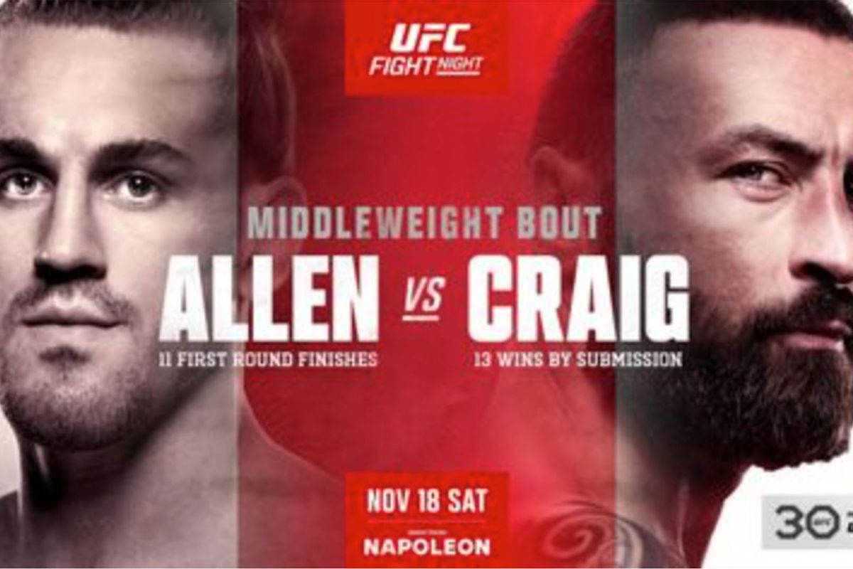 UFC Vegas 82 uitslagen: Allen vs. Craig