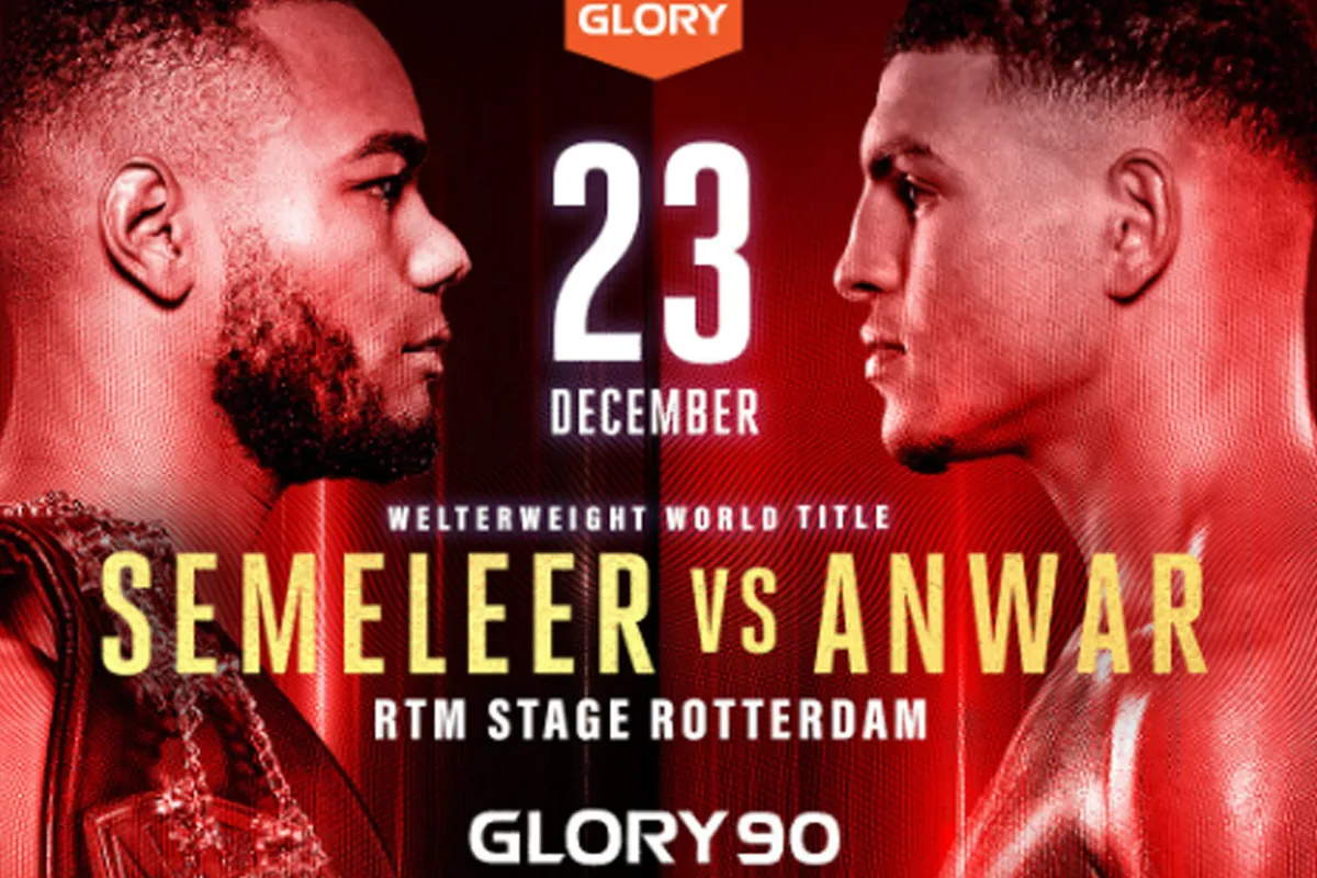 Glory 90 Semeleer vs. Anwar kijken: livestream en starttijden