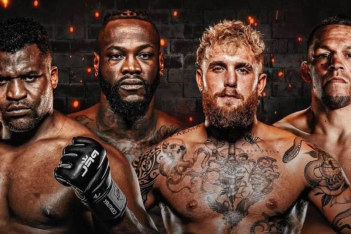 Twee supergevechten in 2024! Jake Paul vs Nate Diaz en Francis Ngannou vs Deontay Wilder