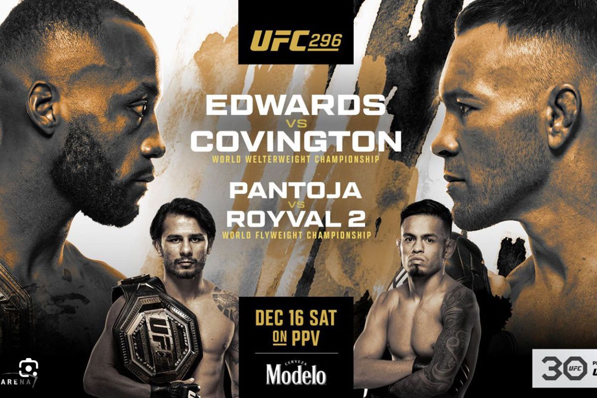 UFC 296 Edwards vs. Covington: Waar te zien via livestream, vechtkaart en wedden odds