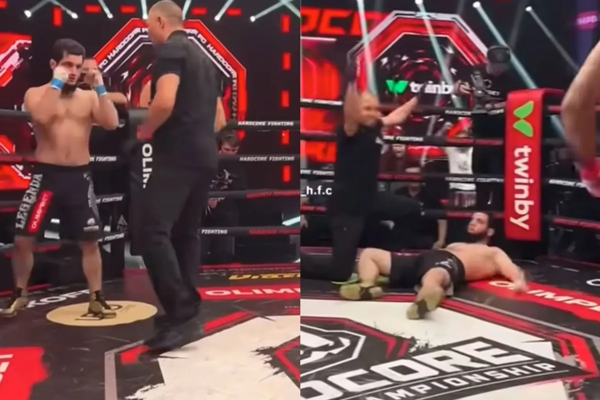 🎥 Bareknuckle Chaos: Scheidsrechter brengt vechter in gevaar tijdens gevecht