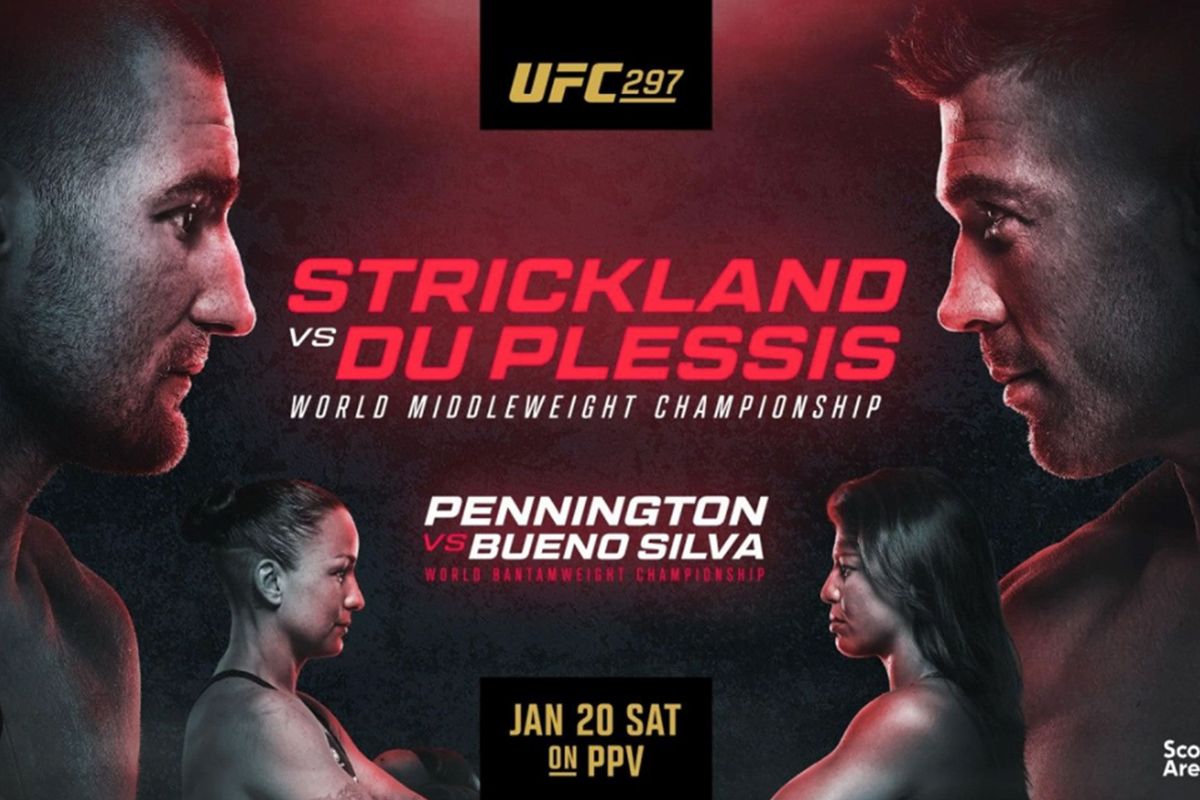 UFC 297 Strickland vs. Du Plessis live kijken: Starttijd en livestream info