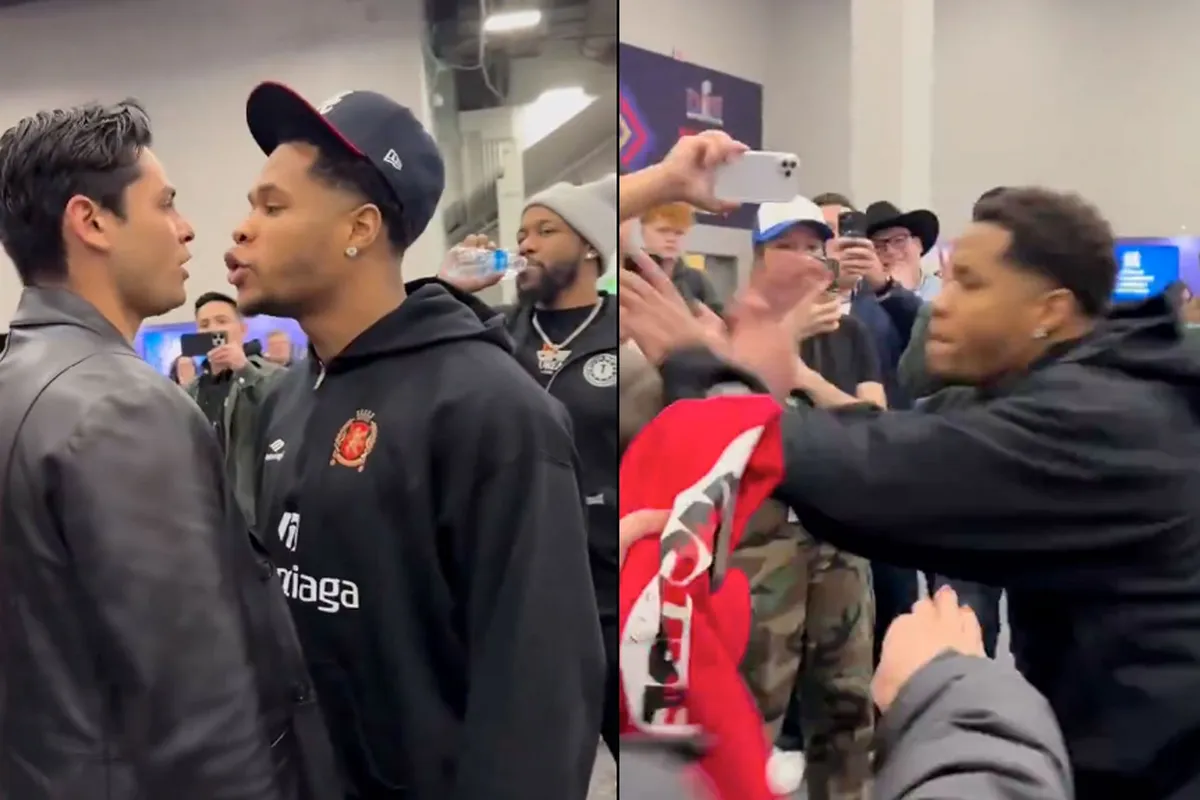 Ruzie boksers Ryan Garcia en Devin Haney loopt fysiek uit de hand | Video