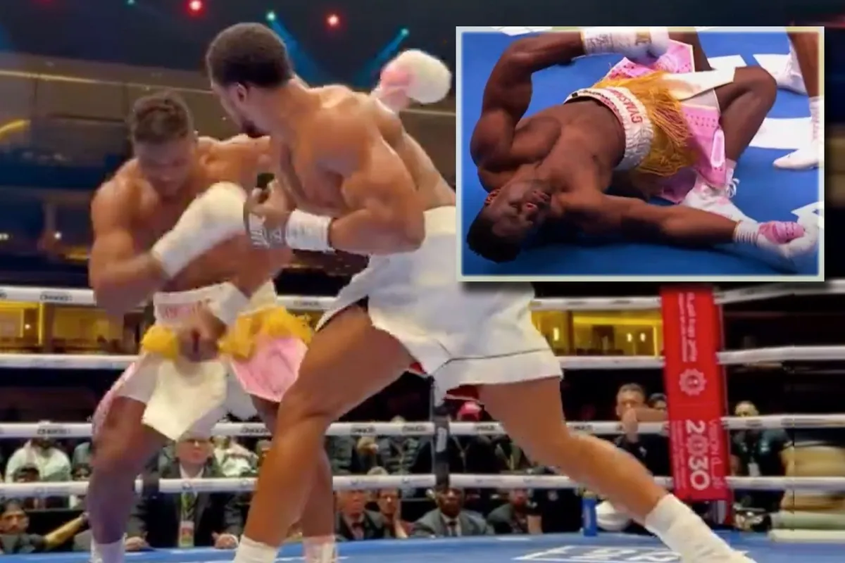 🎥 Joshua slaat Ngannou onderuit met verwoestende knock-out in ronde 2