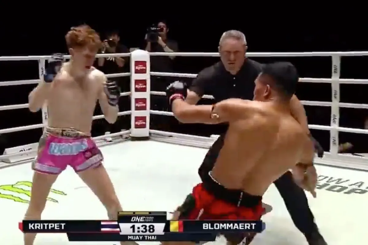 🎥 Vuist Belg Jelte Blommaert doet 't weer en slaat Thai onderuit in Bangkok