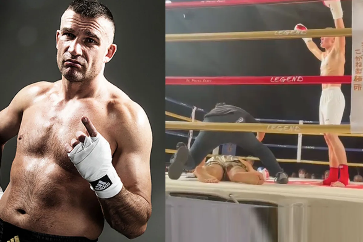 Peter Aerts event: Kickbokser Jonas Adriaanse deelt pak slaag uit