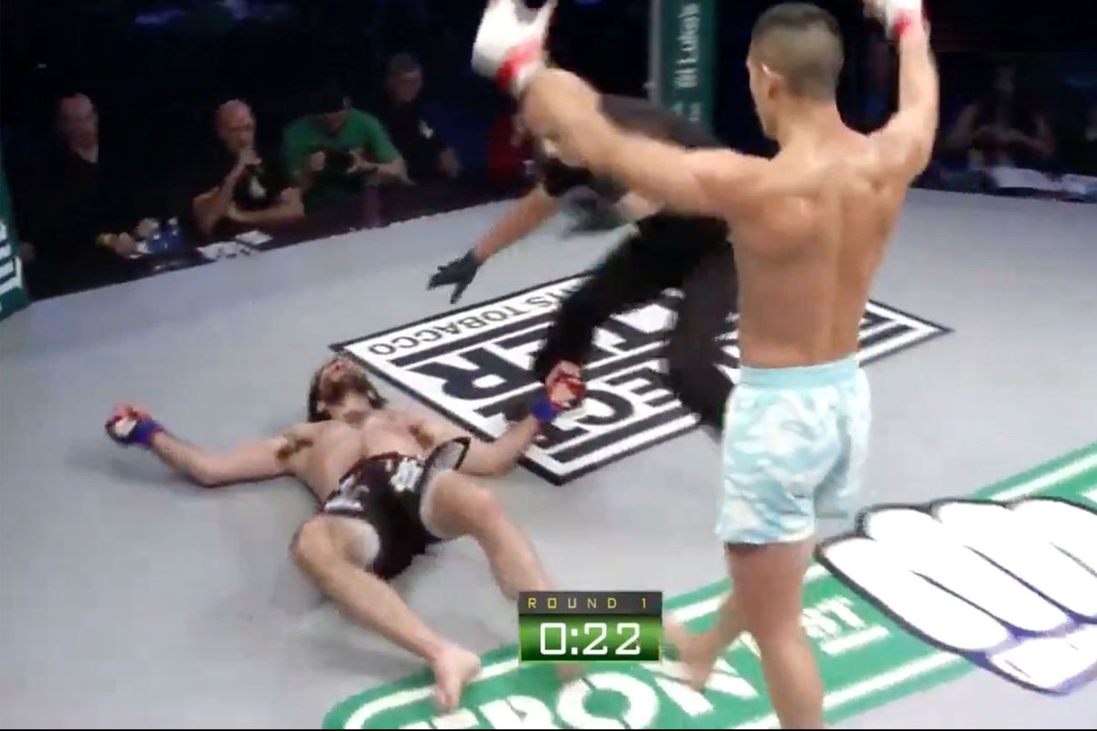 Ex-UFC vechter Nam slaat tegenstander met 1 stoot onderuit (video)