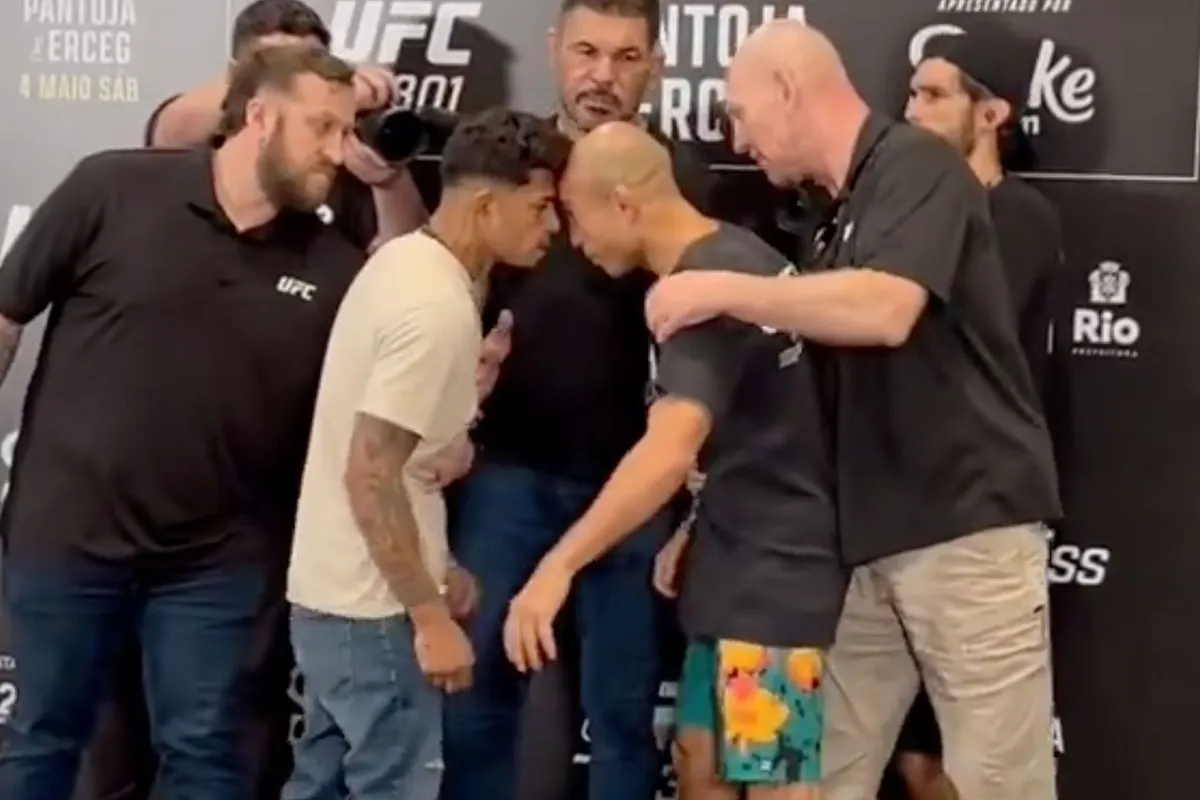 Verhitte UFC staredown Jose Aldo: Comeback belooft veel vuurwerk
