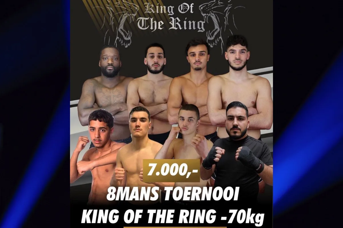King of the Ring kickboksgala: 8 Mans toernooi met € 7000 prijzengeld