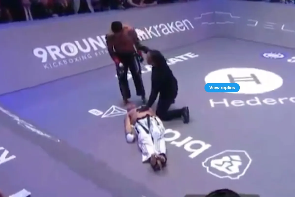 KO-sensatie! Ex-UFC vechters knokken elkaar de ring uit