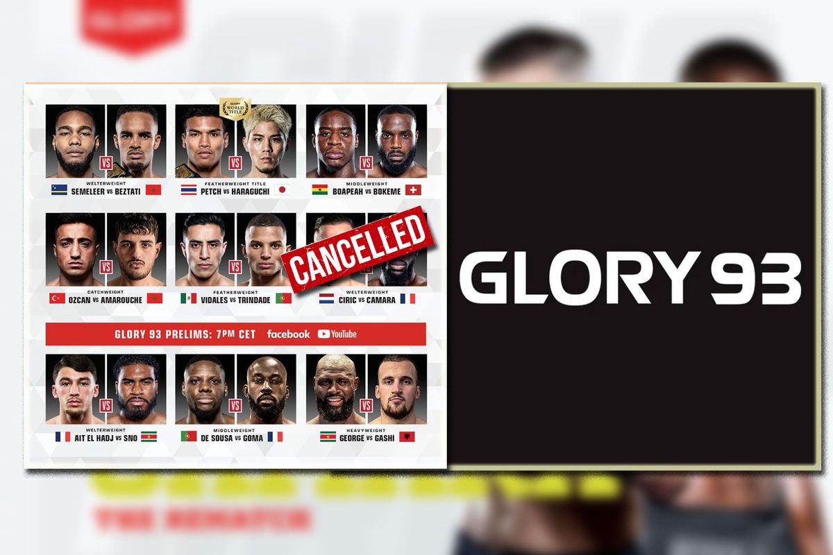 Glory wijzigt line-up 20 Juli event in Rotterdam: 'Vechter zegt af door blessure'