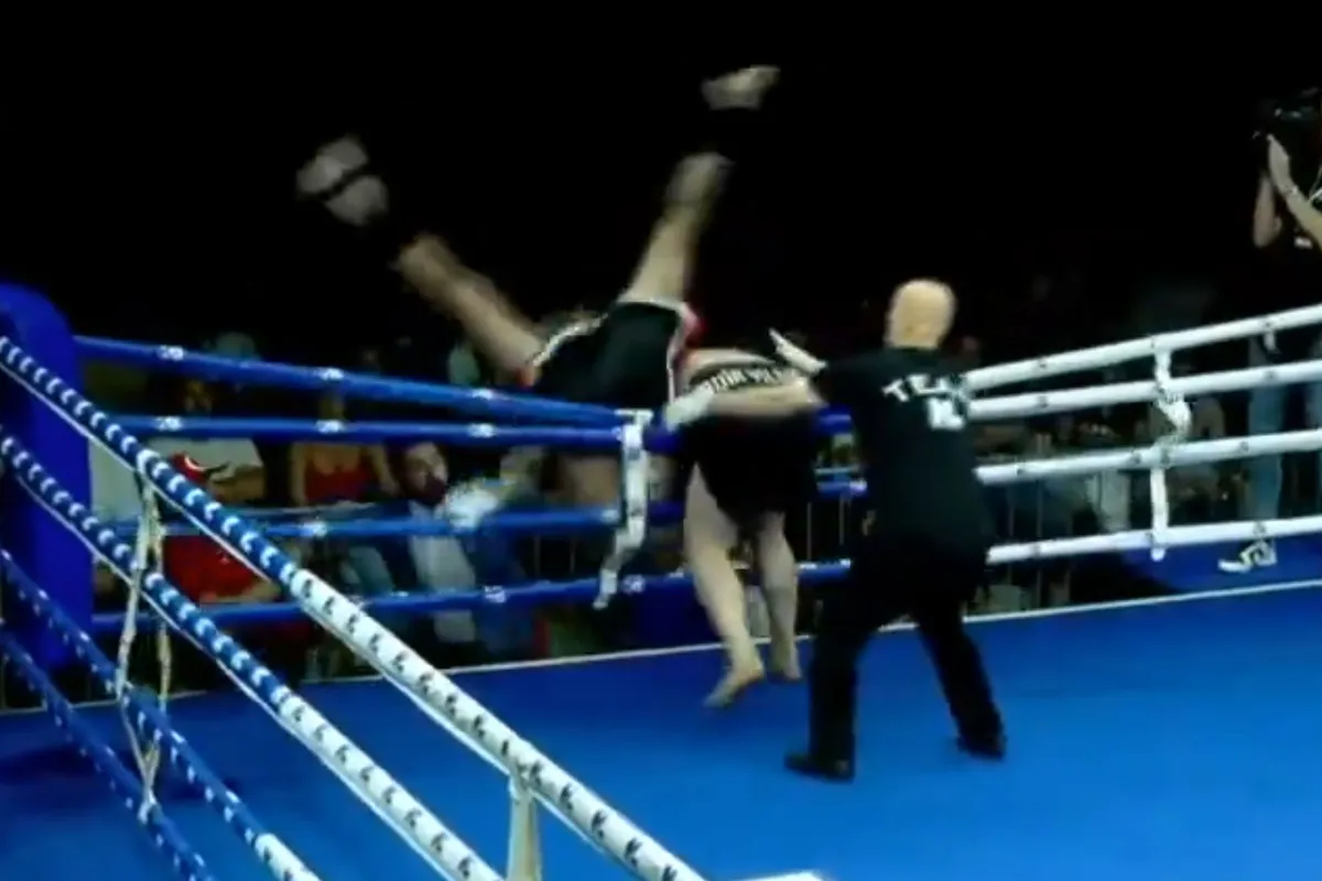 🎥 Schande! K-1 kickbokser Hron ring uitgegooid en bestolen van winst