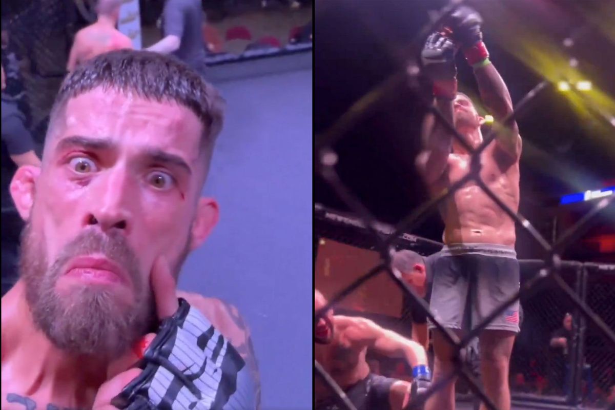 Bizarre knock-out selfie: MMA-vechter zorgt voor ophef