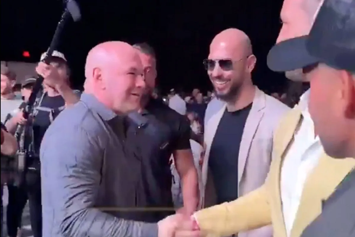 Internet ontploft! UFC baas knuffelt omstreden Andrew Tate - fans reageren!