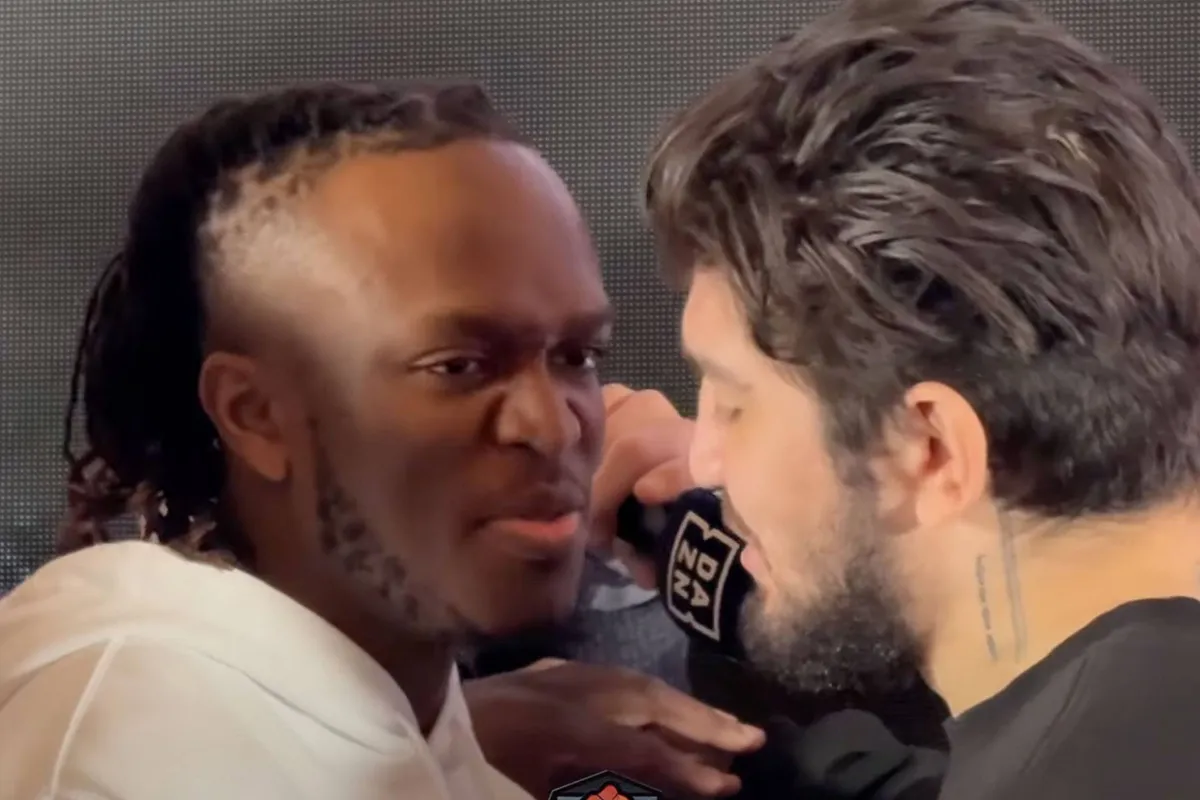 Pannenkoek! KSI slaat Dillon Danis vol in het gezicht bij Staredown
