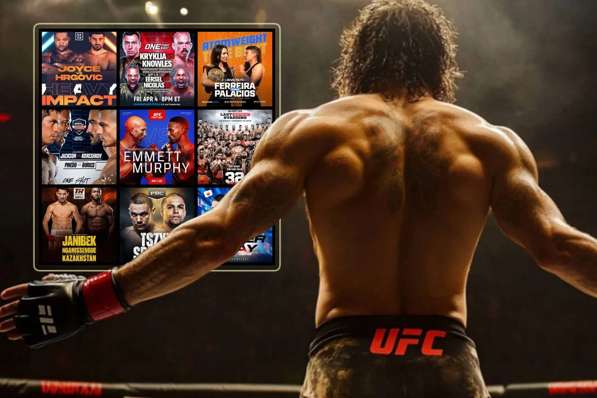 UFC, Glory, BKFC en meer - alle live events van 4 t/m 6 april
