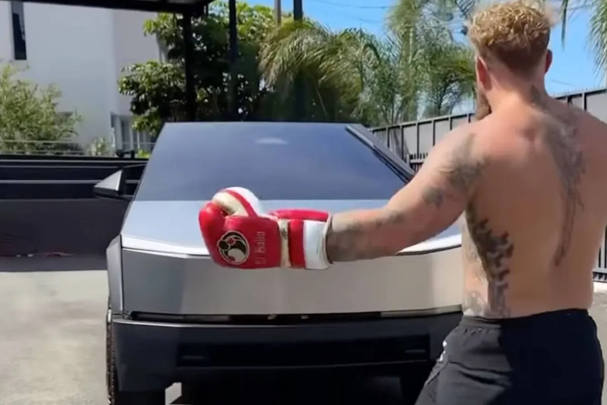 Jake Paul sloopt Tesla Cybertruck met één klap - zo train je als een pro