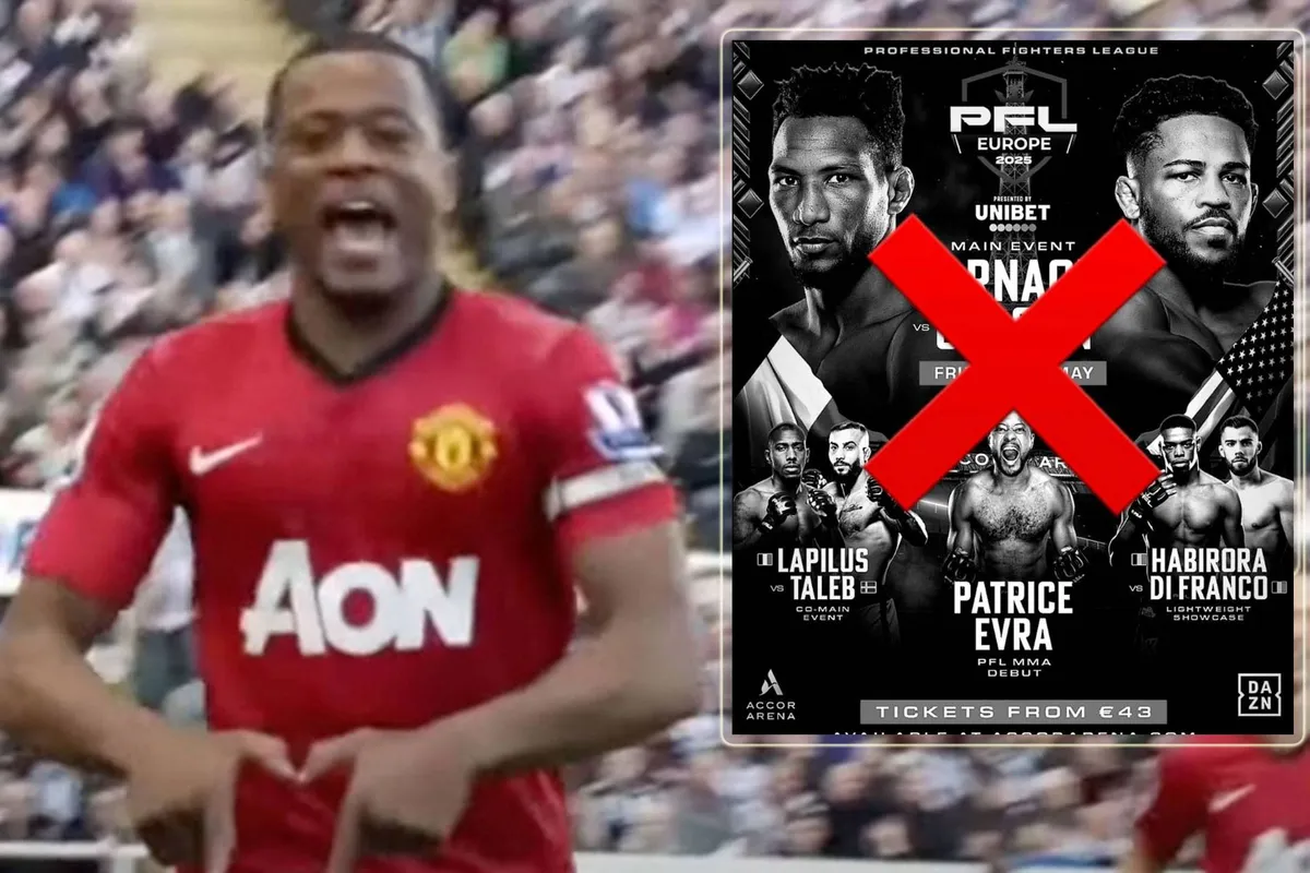 Voetballegende Patrice Evra's MMA debuut afgelast – fans balen massaal
