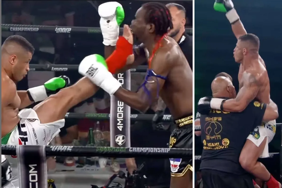 Badr Hari’s teamgenoot sloopt tegenstander met één rake trap