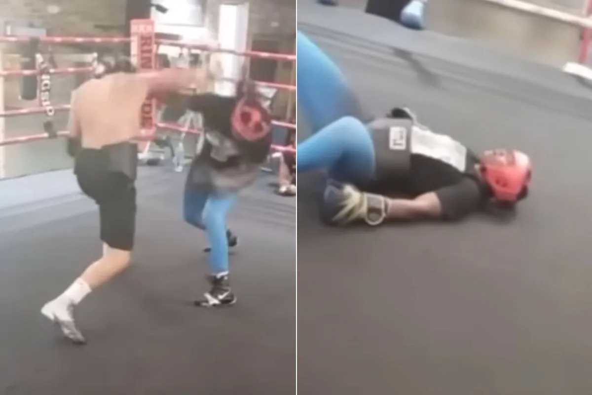 Bokskoningin Shields knock-out gemept door man - dit zijn de beelden