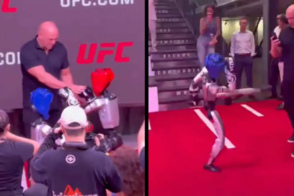 UFC-baas bijna knock-out door vechtrobot – internet lacht hard