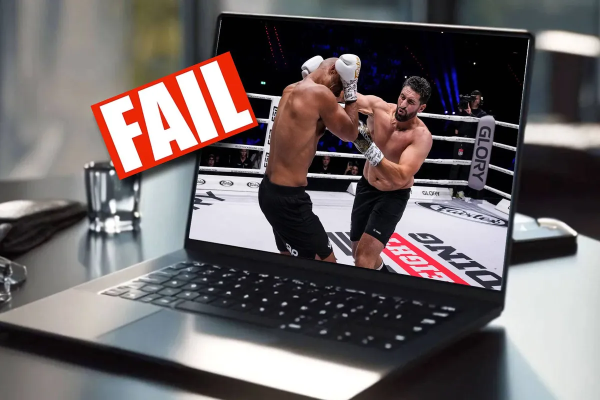 Fans woest: DAZN-stream crasht opnieuw tijdens Glory 103 na eerder fiasco