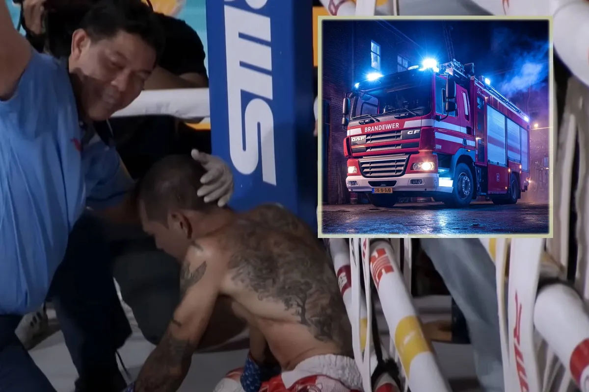 Dubbel drama! Topkickbokser knock-out in de ring terwijl zijn huis afbrandt