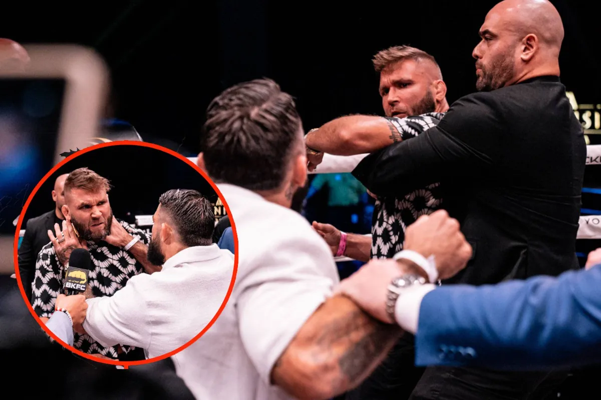 'Ik ga je kapotmaken!' BKFC Staredown escaleert - beveiligers grijpen hard in