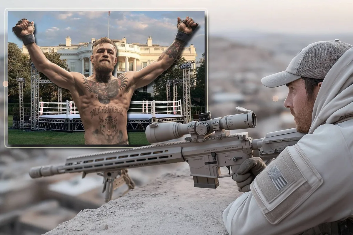 Snipers op het dak klaar voor UFC event - meer geweren dan fans