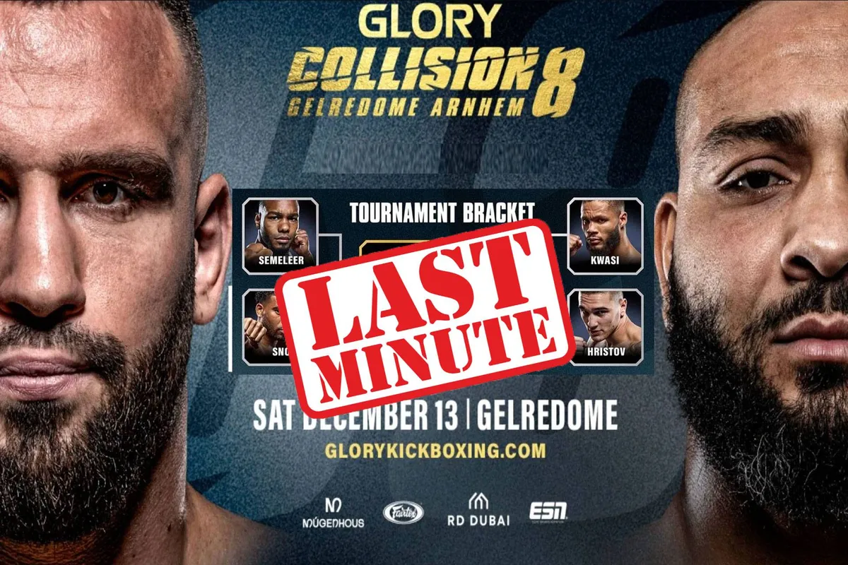 UPDATE! Glory past Collision 8 event aan: Marokkaanse vechter stapt last minute in