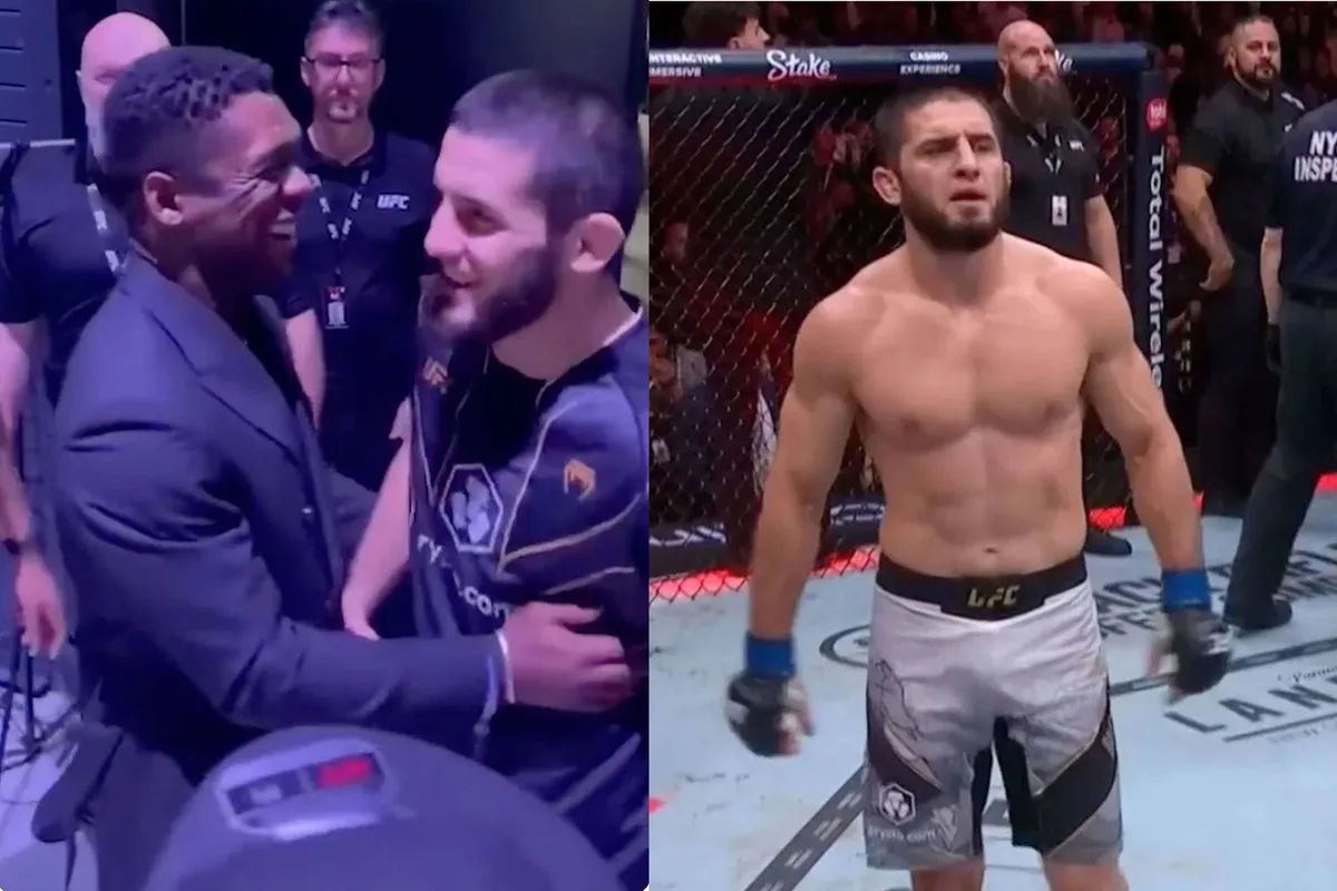 Topvoetballer Seedorf duikt op naast UFC ster Islam Makhachev - historisch moment!