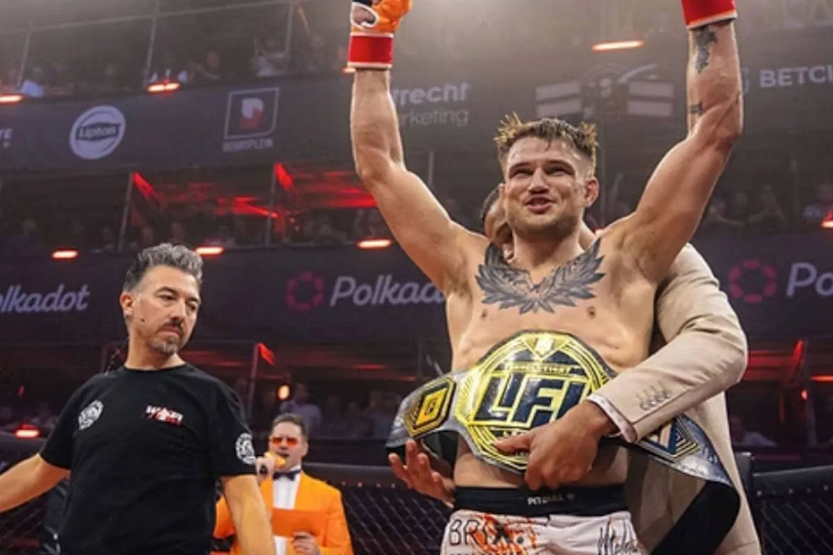 Jarno Errens verdedigt LFL-titel met genadeloze knock-out in Amsterdam