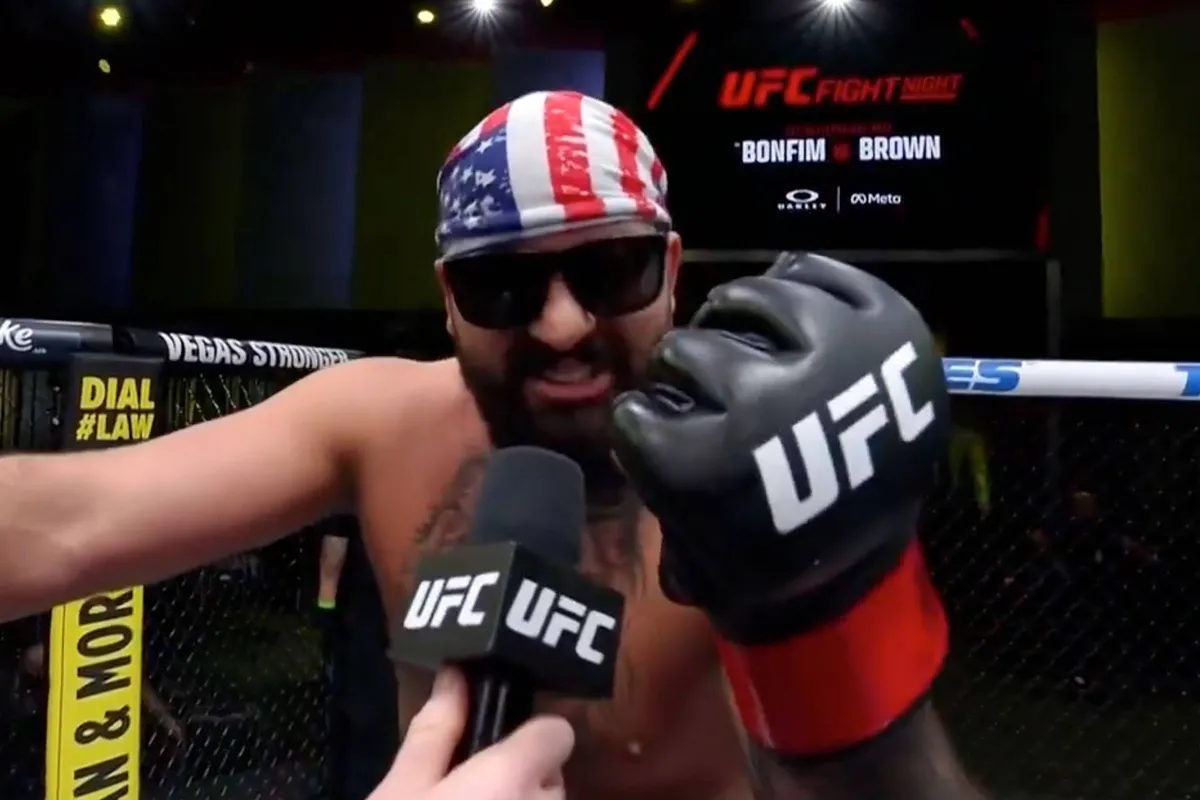 In rap tempo gevecht klaar - nieuwe UFC-vechter eist brutale wijze zijn plek op