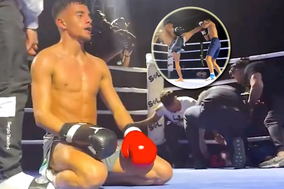 Ongekend! Trap van onbekende kickbokser echte kijkcijferhit - wie is hij?